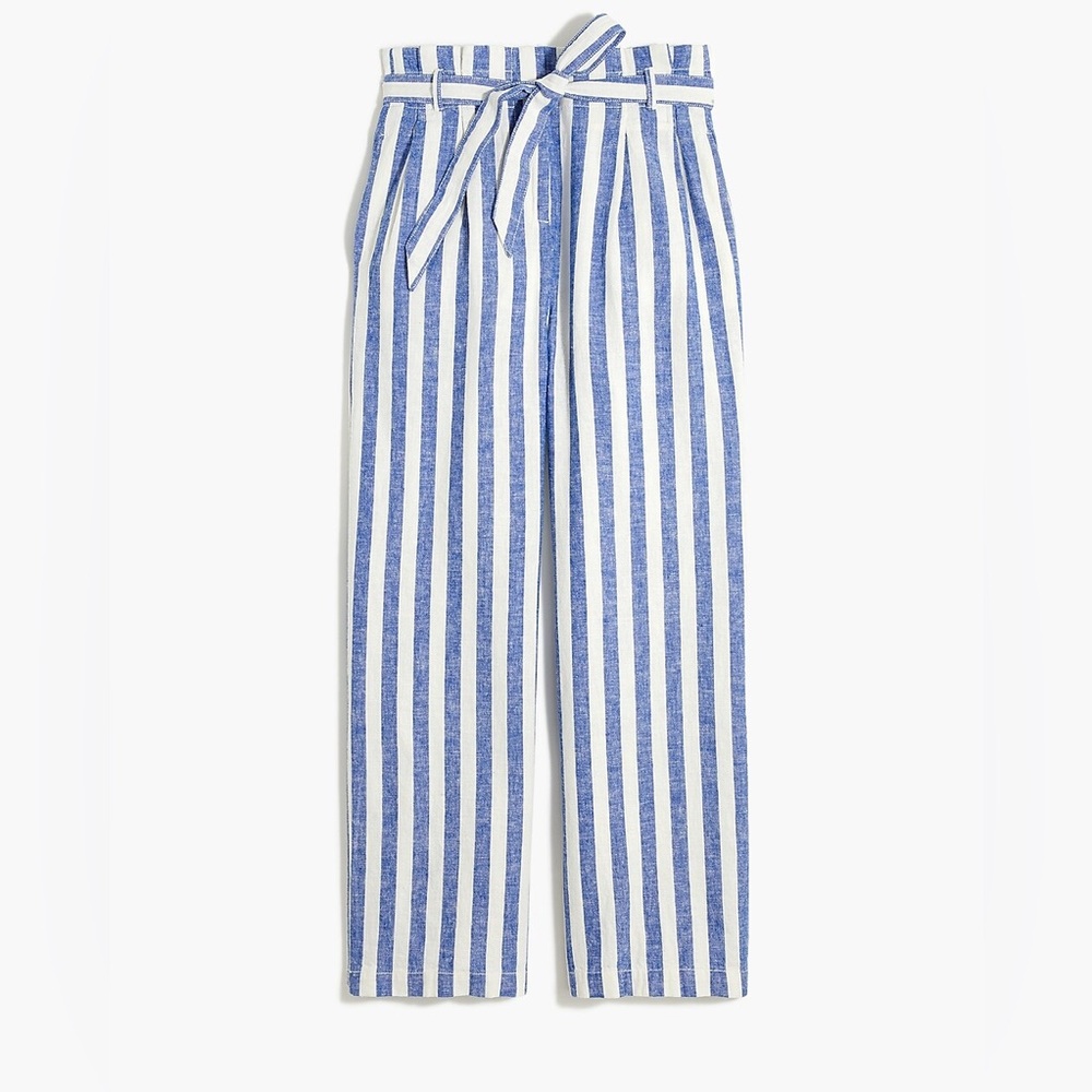JCrew Paper Bag Linen Pants